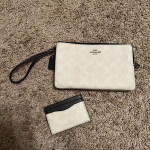 Coach wristlet and card holder